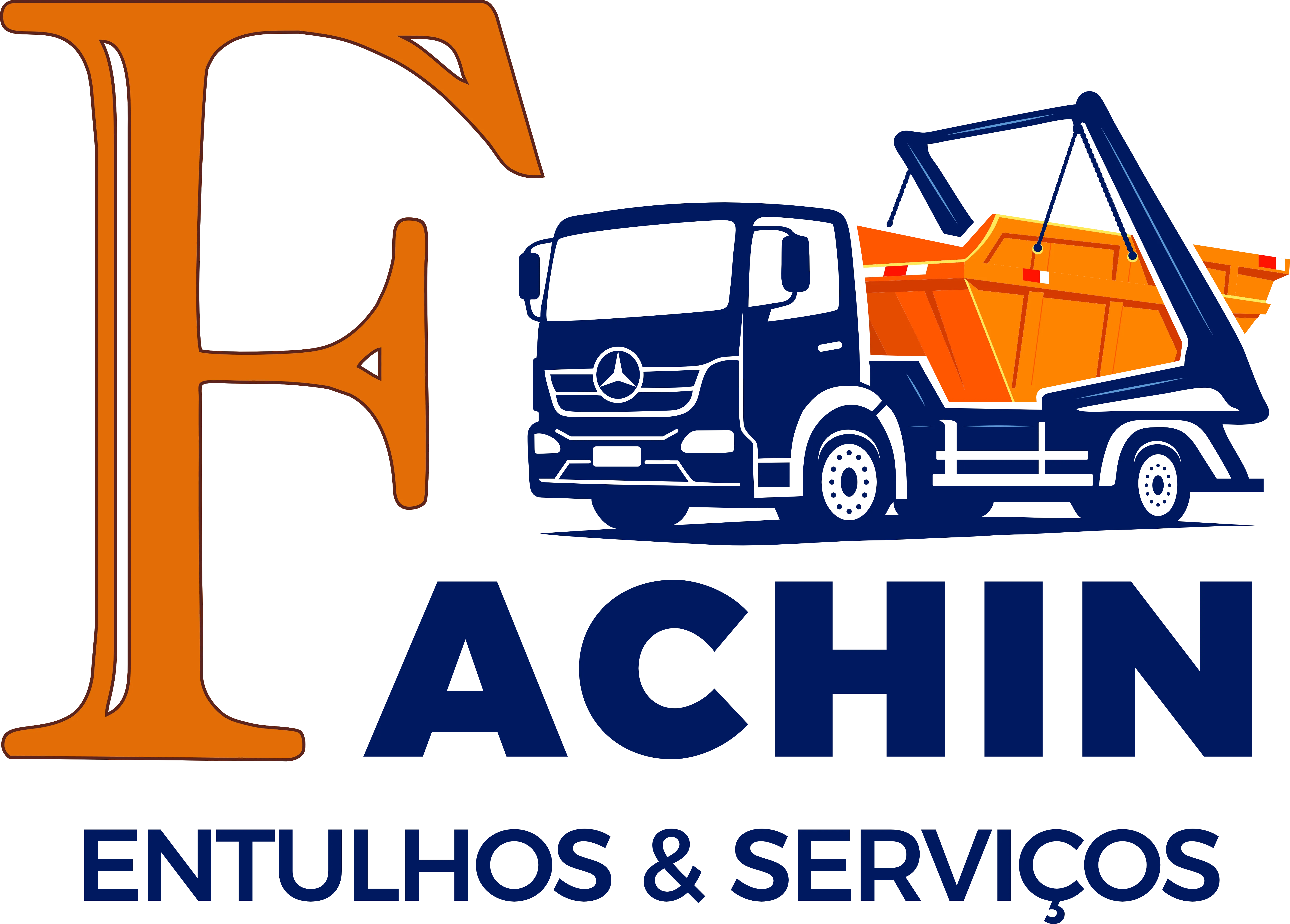 Logotipo Fachin Entulhos & Serviços